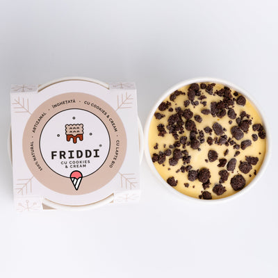 Cookies & Cream pahar 250g | Gelato | Lapte Bio