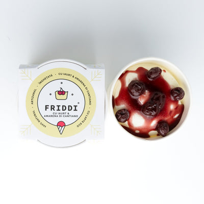 Iaurt cu amarena di Cantiano pahar 250g | Gelato | Lapte Bio