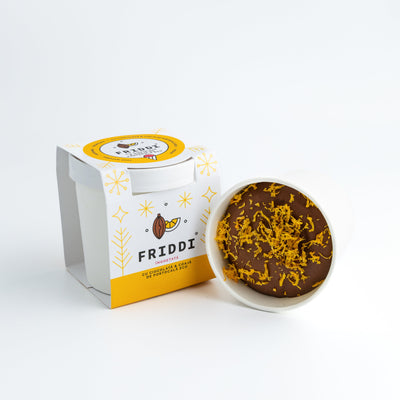 Ciocolata si coaja portocale eco pahar 250g | Sorbetto | Vegan