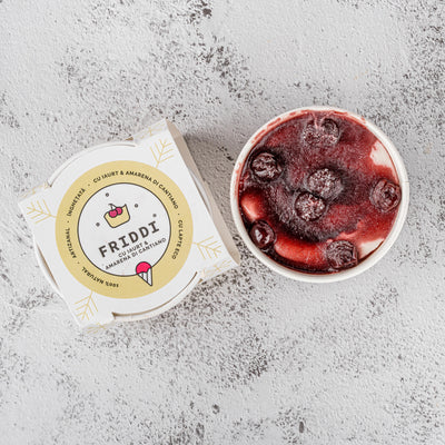 Iaurt cu amarena di Cantiano pahar 250g | Gelato | Lapte Bio