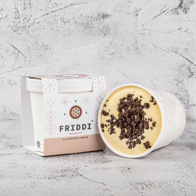Cookies & Cream pahar 250g | Gelato | Lapte Bio