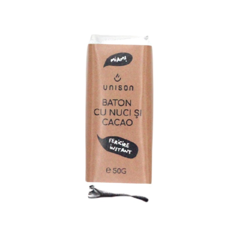 Baton Raw Vegan Choco Nuts Fudge Unison 50g